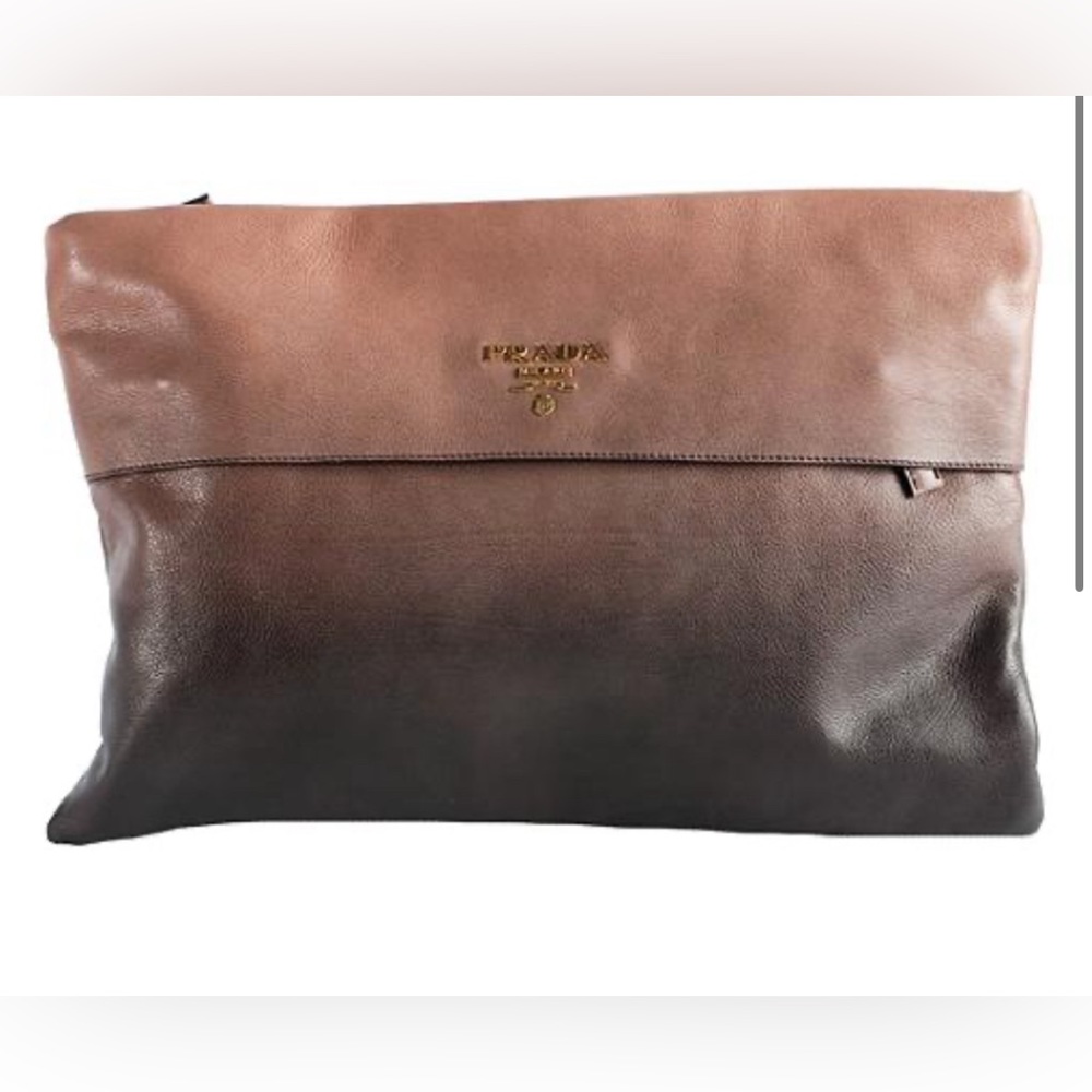 ISO PRADA Oversized Glacé Ombré Clutch